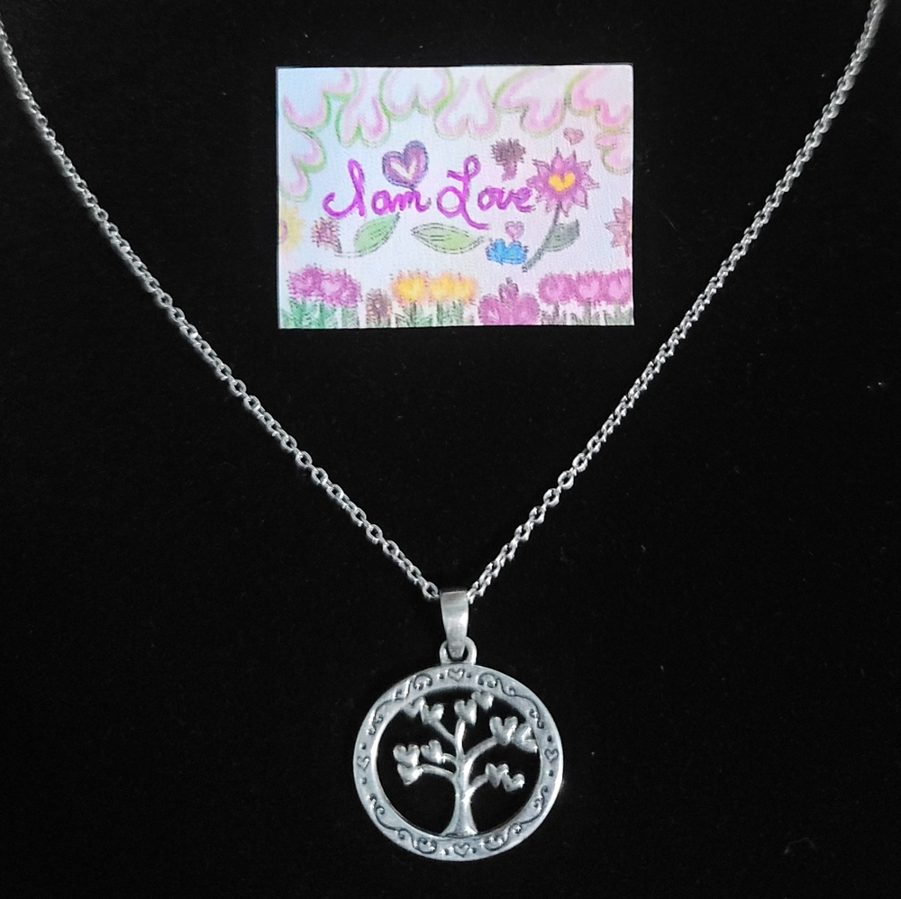 Sterling Silver Family Tree Necklace